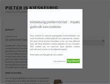 Tablet Screenshot of kieskeurig.pietermol.net